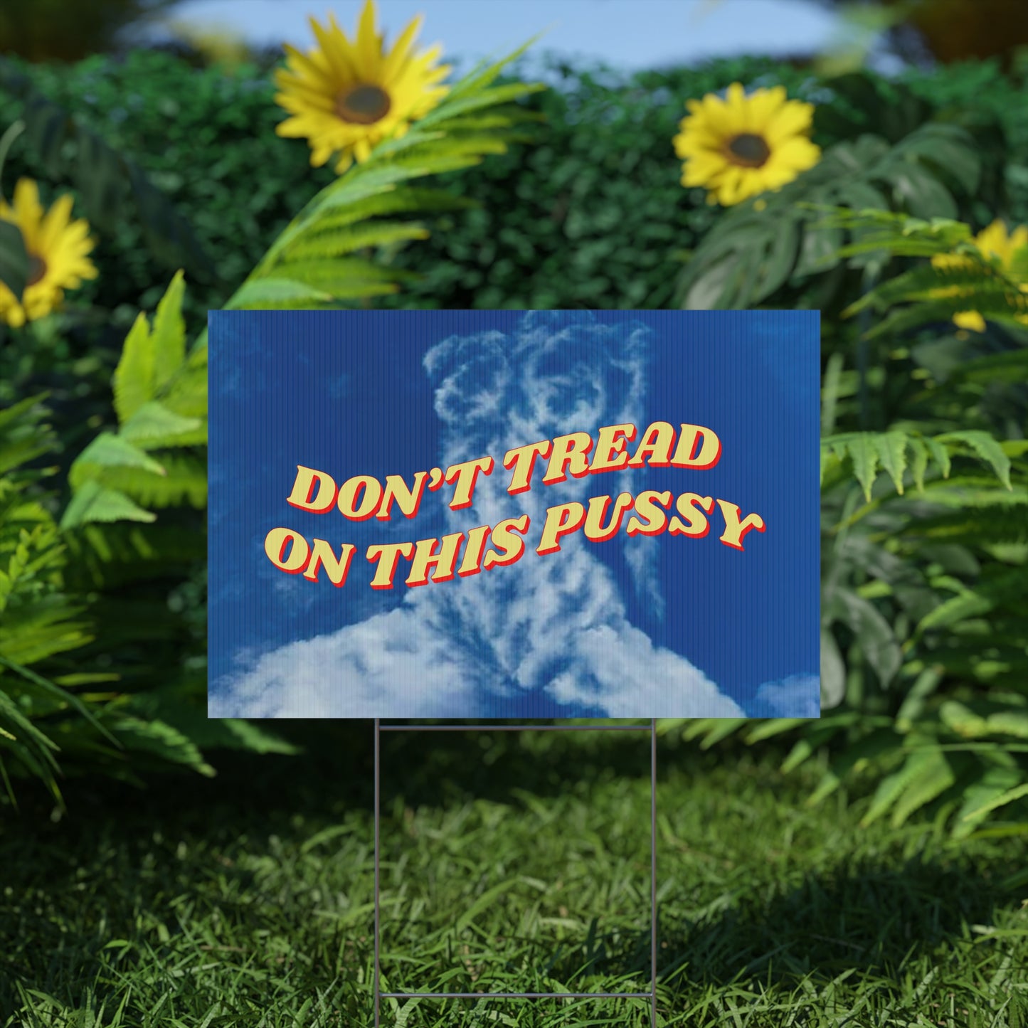 DON'T TREAD ON THIS PUSSY PROTEST SIGN
