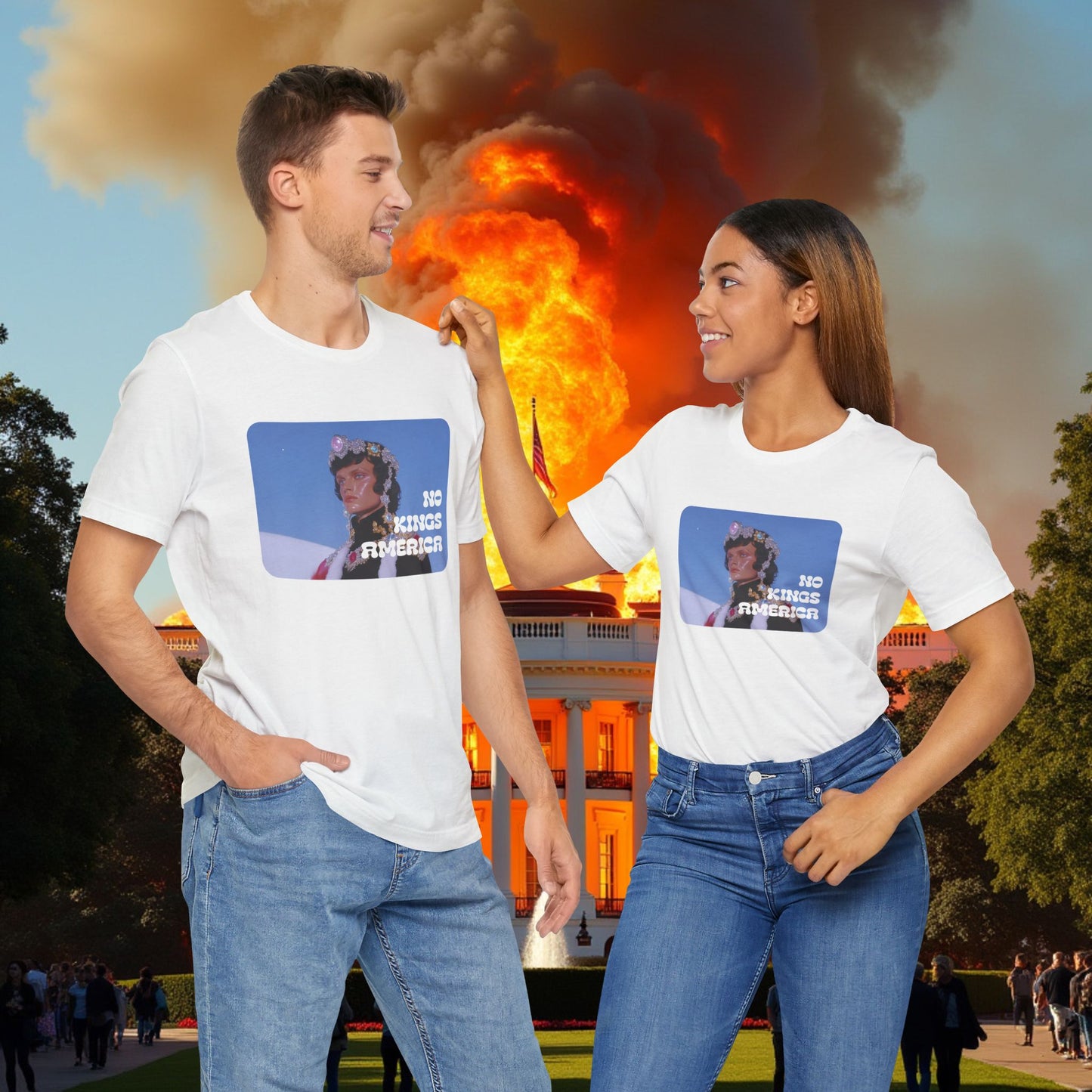 NO KINGS AMERICA TEE