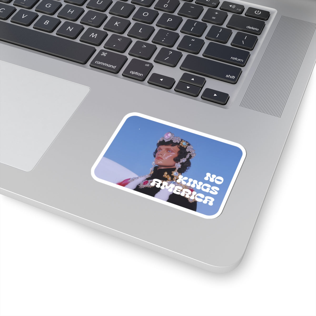 NO KINGS AMERICA STICKER