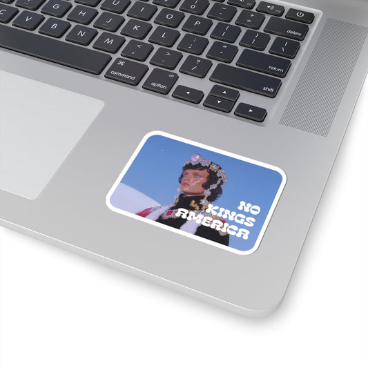 NO KINGS AMERICA STICKER