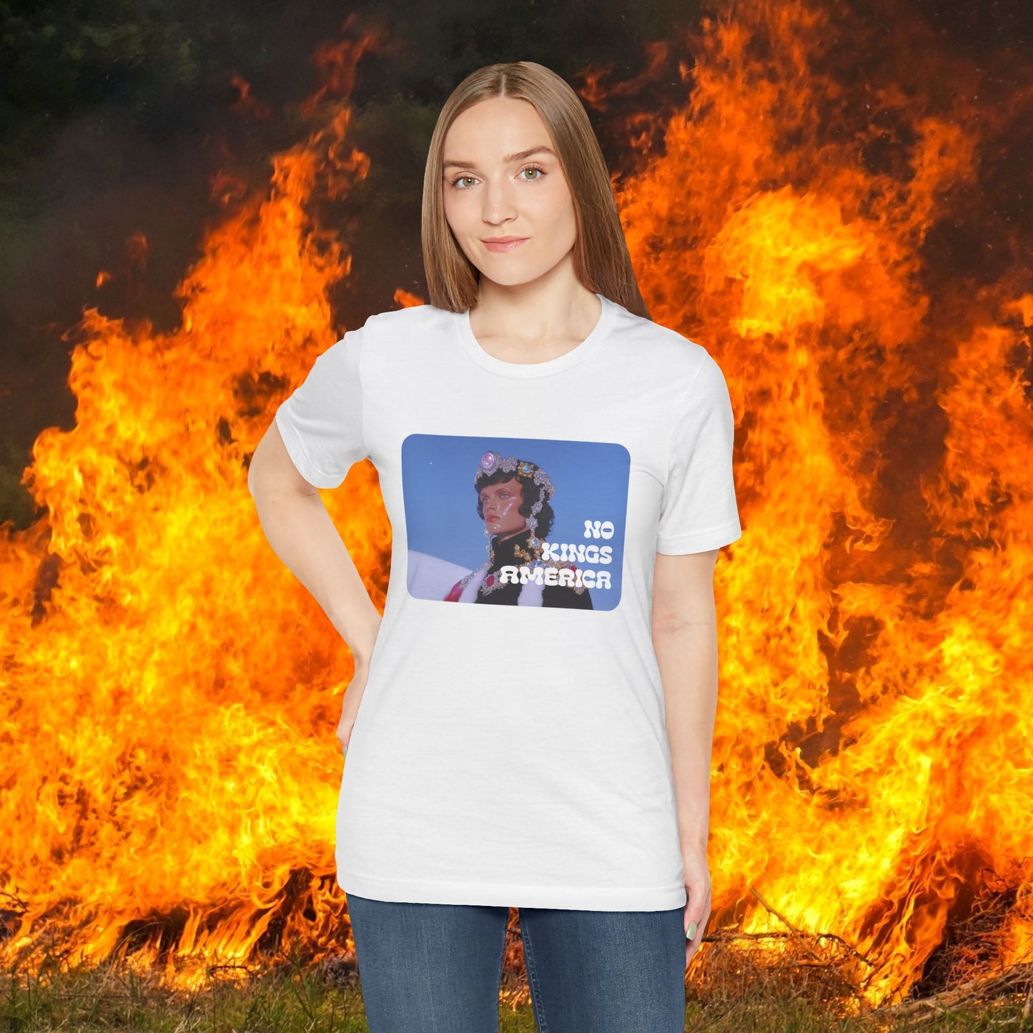 NO KINGS AMERICA TEE