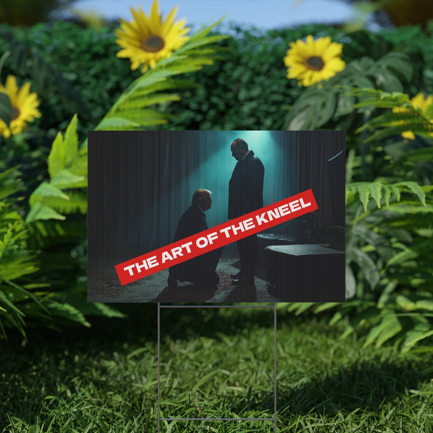 THE ART OF THE KNEEL PROTEST SIGN