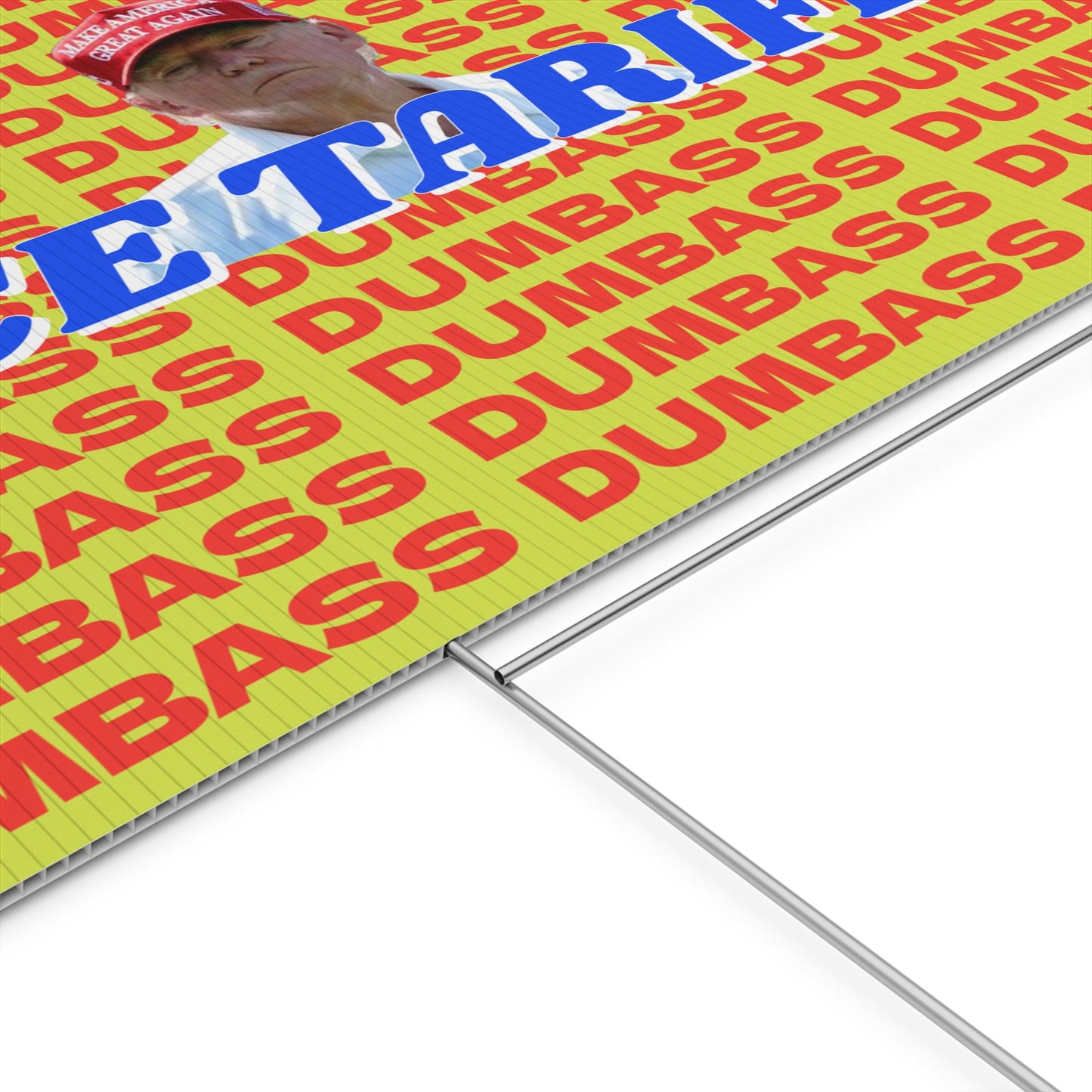 NICE TARIFFS DUMBASS PROTEST SIGN