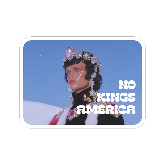 NO KINGS AMERICA STICKER