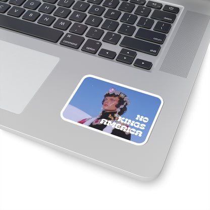 NO KINGS AMERICA STICKER