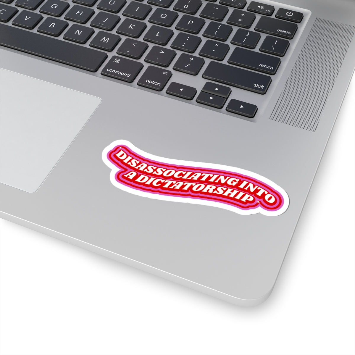 DISASSOCIATING INTO A DICTATORSHIP STICKER