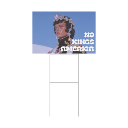 NO KINGS PROTEST SIGN