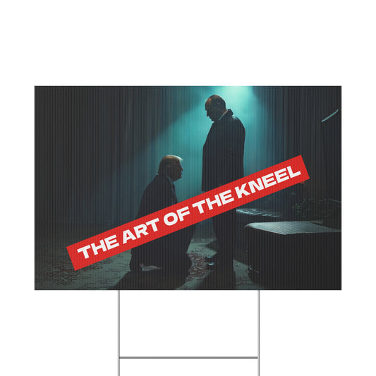THE ART OF THE KNEEL PROTEST SIGN