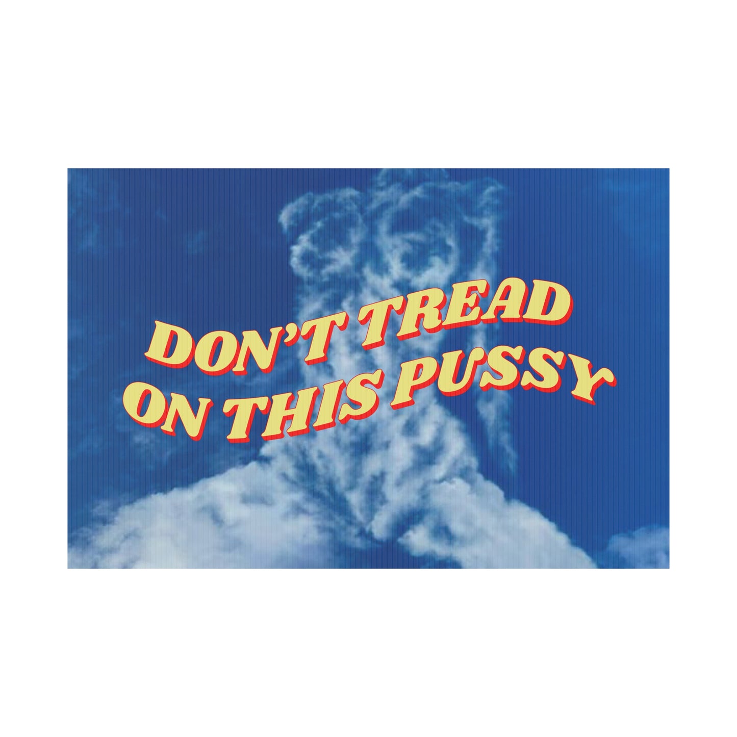 DON'T TREAD ON THIS PUSSY PROTEST SIGN