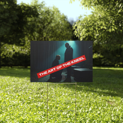THE ART OF THE KNEEL PROTEST SIGN